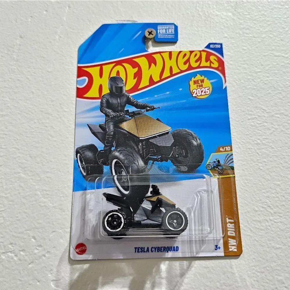 Hotwheels Gold Tesla Cyber Quad